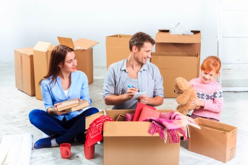 Commercial moving services in Arkley office setup