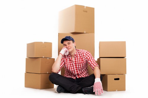 Professional house removal service supporting a family move in London